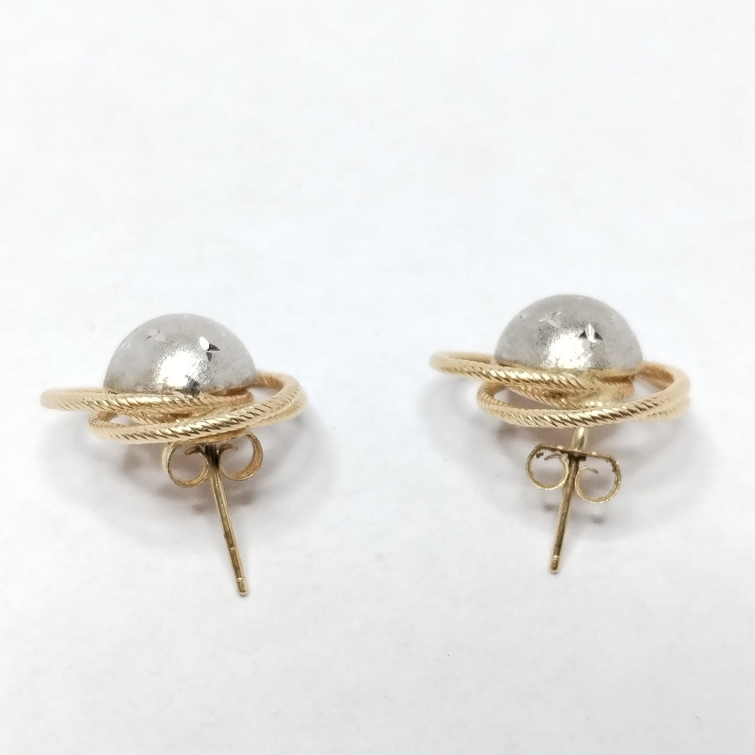 BROQUELES PAR ORO 14 K 2.6 GRMS (SEMINUEVO)