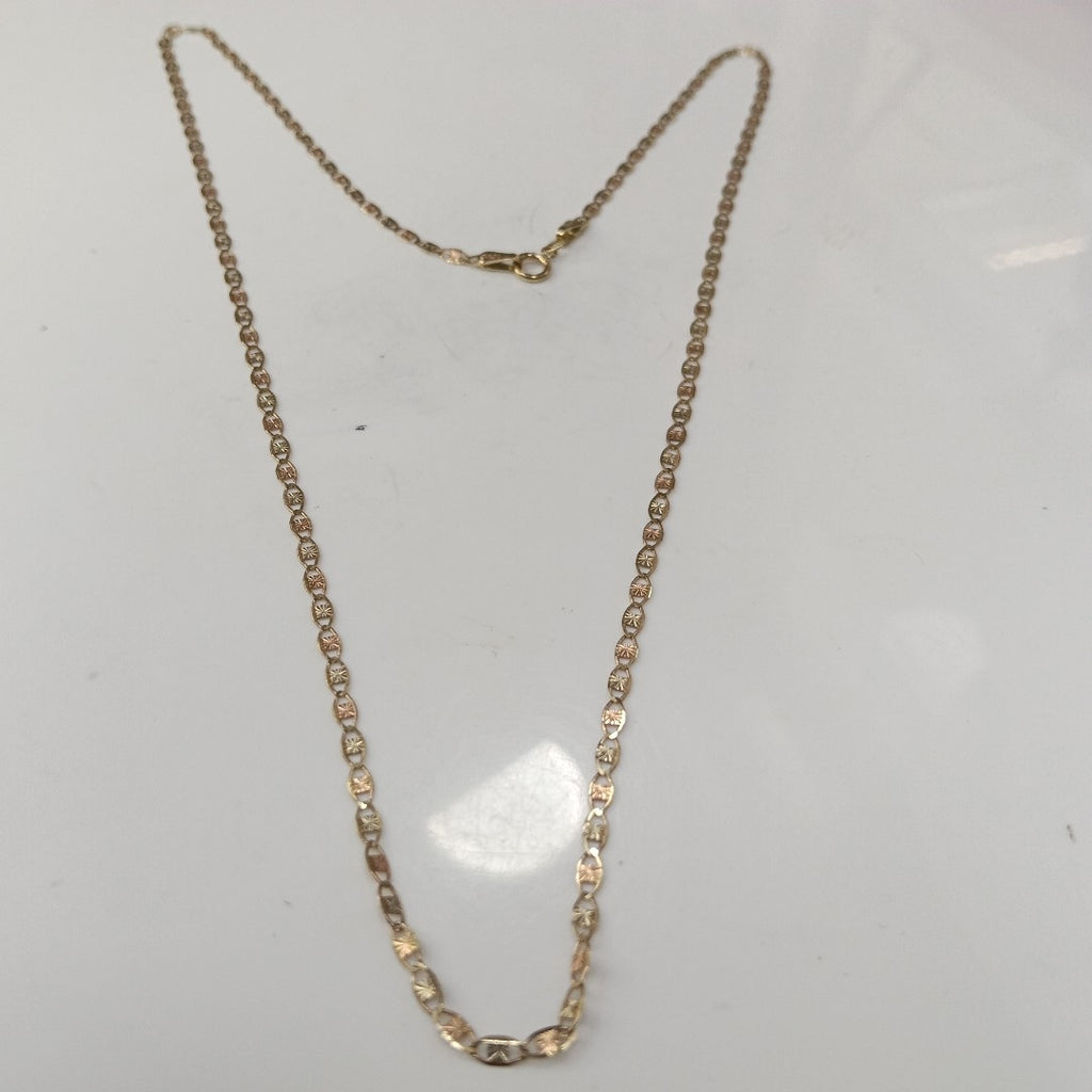 CADENA ORO, ORO COMBINADO 10 K 2.7 GRMS (SEMINUEVO)