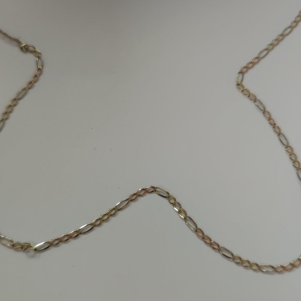 CADENA ORO, ORO COMBINADO 14 K 3.8 GRMS (SEMINUEVO)