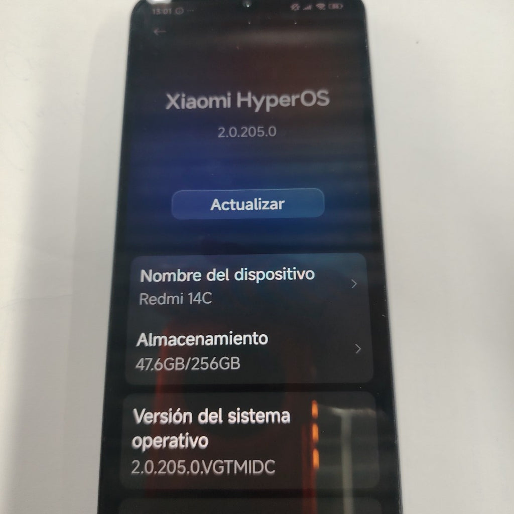 CELULAR XIAOMI REDMI 14C 2409BRN2CL (2024) 256 GB 4 GB RAM (SEMINUEVO)