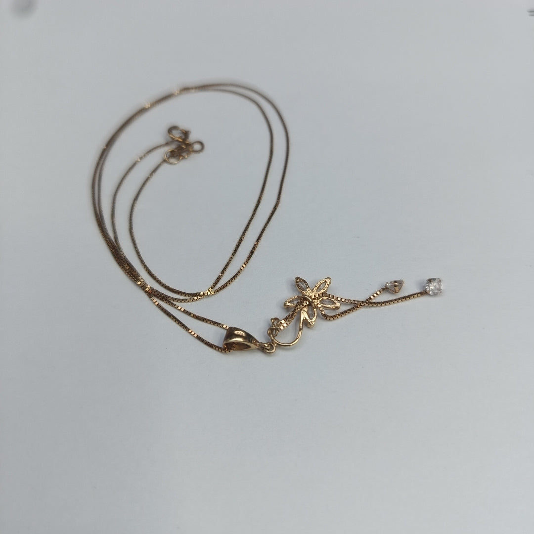 CADENA, DIJE ORO 14 K 2 GRMS (SEMINUEVO)