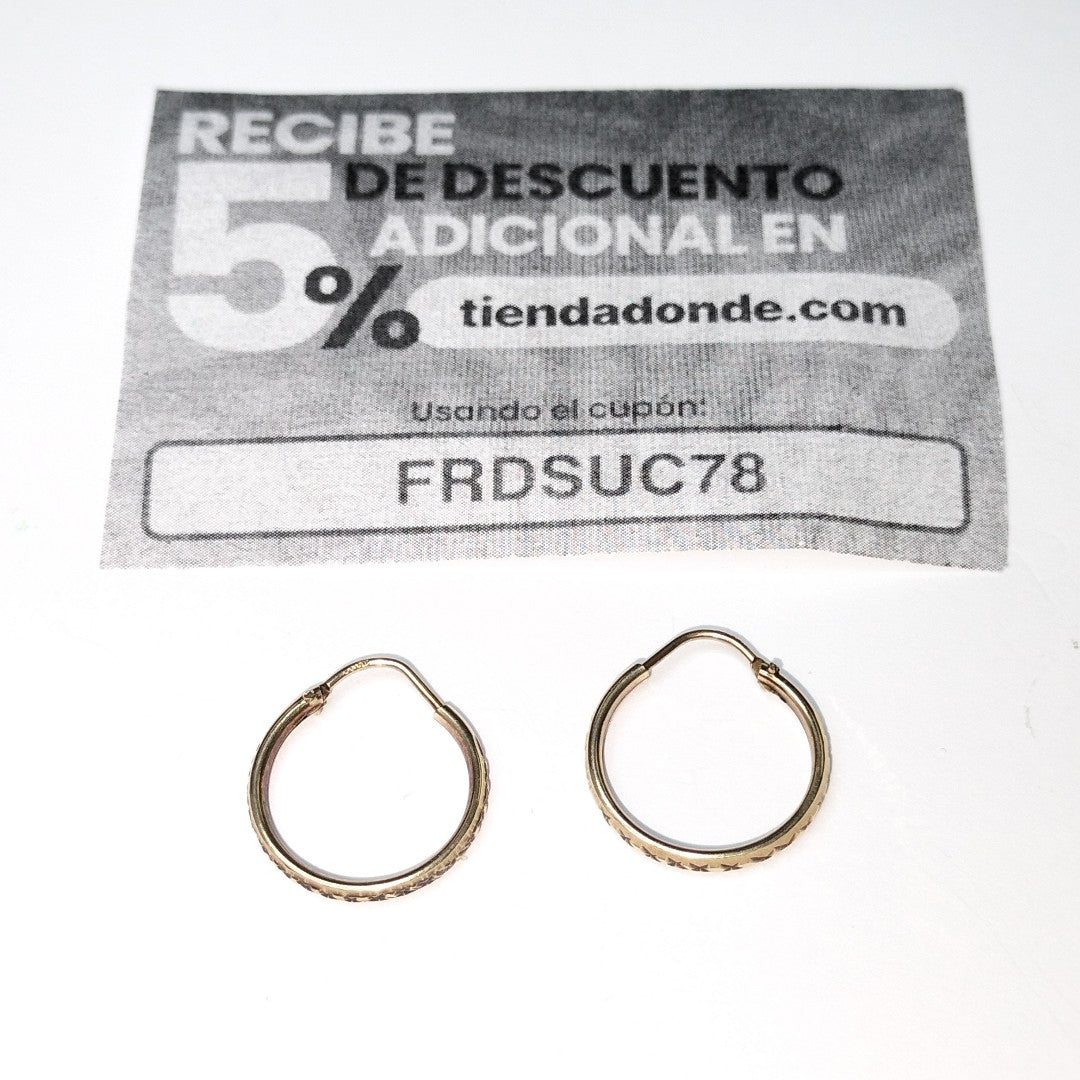 ARRACADAS PAR ORO 10 K 1,10 GRMS (SEMINUEVO)