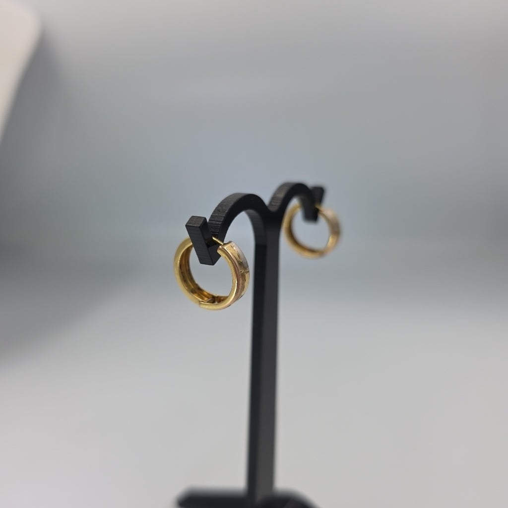 ARRACADAS PAR ORO, ORO COMBINADO 10 K 1.5 GRMS (SEMINUEVO)