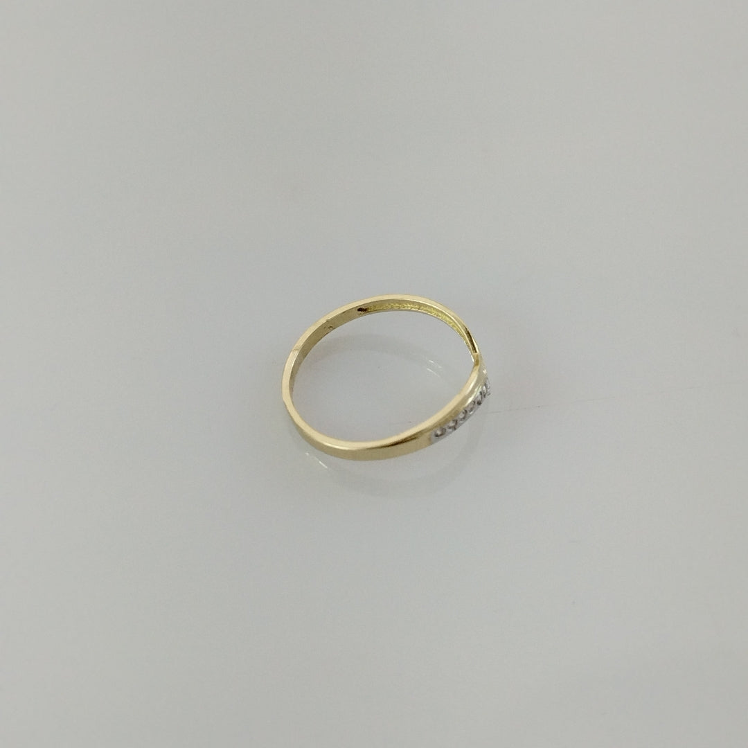 ANILLOS CON CIRCONIAS 14K TALLA 7 1 GR (NUEVO)