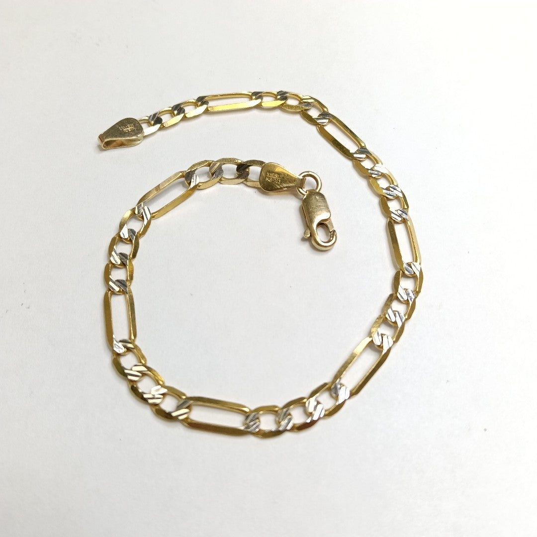 PULSERA ORO, RODIADO 10 K 5.3 GRMS (SEMINUEVO)