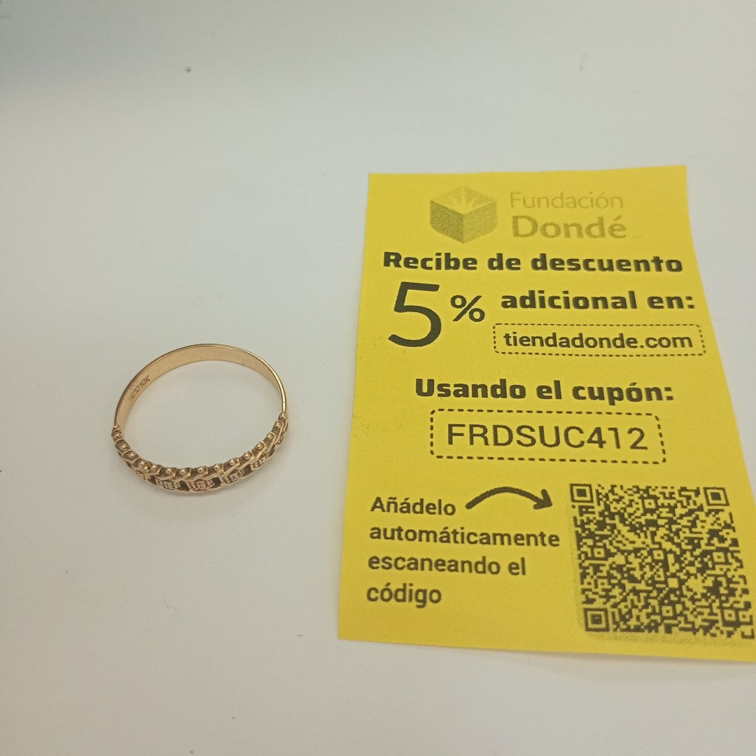 ANILLITO ORO 10 K 1.9 GRMS (SEMINUEVO)