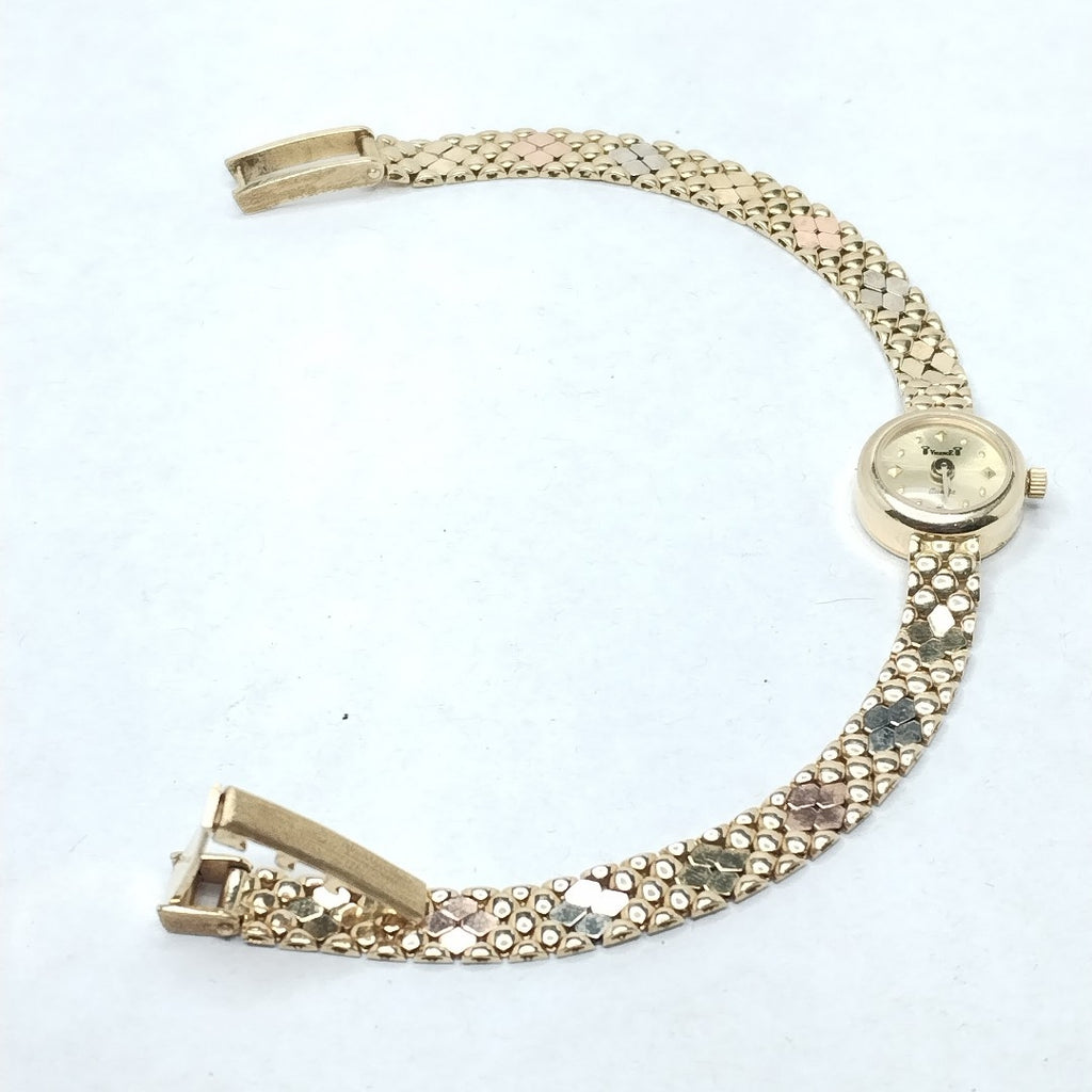 RELOJ CAJA ACERO PULSO ORO ORO 14 K 13.1 GRMS (SEMINUEVO)