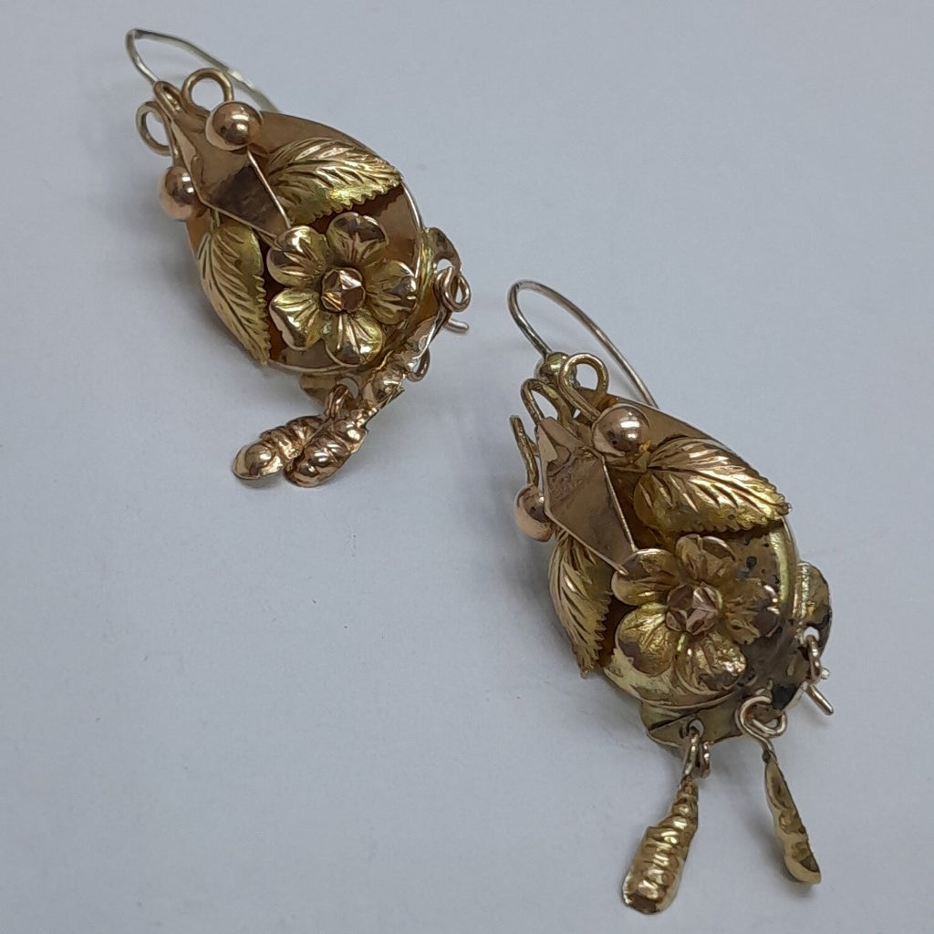 ARETES PAR ORO 10 K 4,20 GRMS (SEMINUEVO)