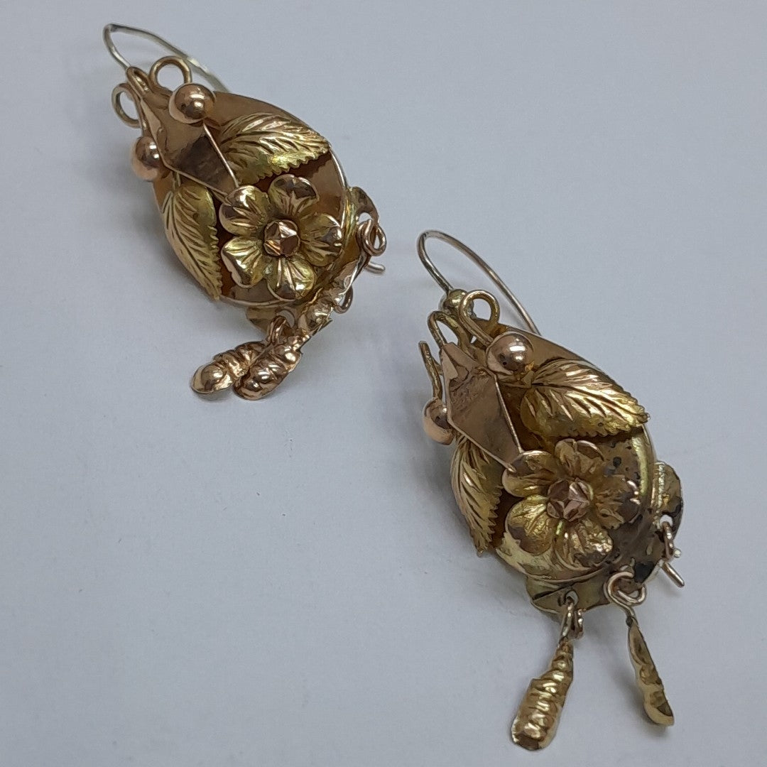 ARETES PAR ORO 10 K 4,20 GRMS (SEMINUEVO)