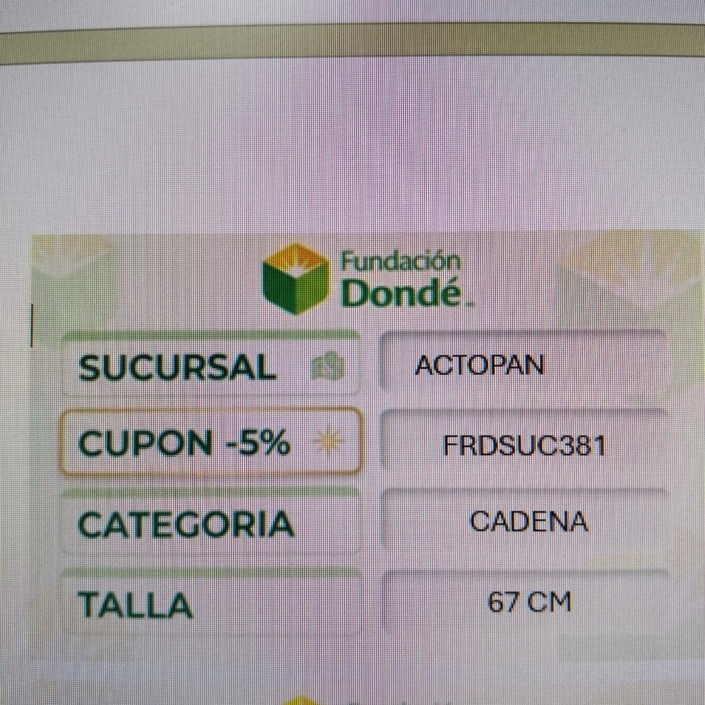 CADENA ORO 10 K 14.7 GRMS (SEMINUEVO)