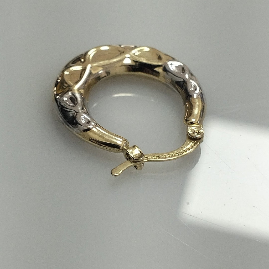 ARETES ARRACADAS COMBINADAS CON INFINITO 14K 2.2 GR (NUEVO)