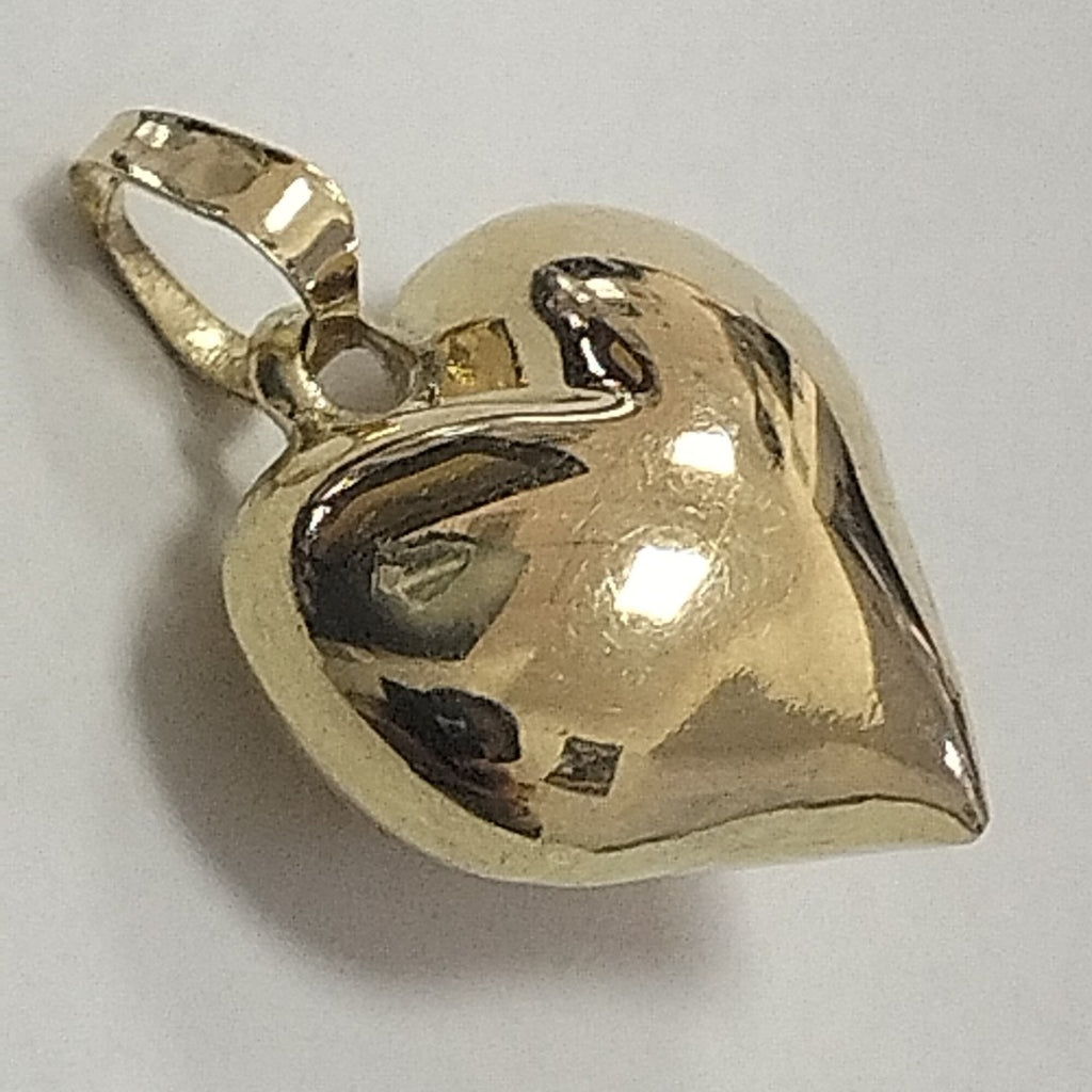 DIJE TEJIDO CORAZON LISO 14K 1.2 GR (NUEVO)