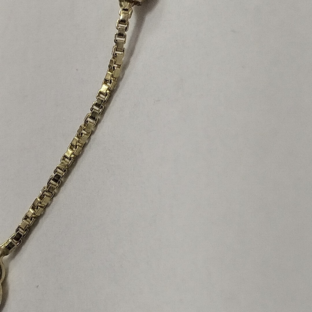 PULSERA ESPECIAL CON BOLITAS 14K 18 CM 1.4 GR (NUEVO)