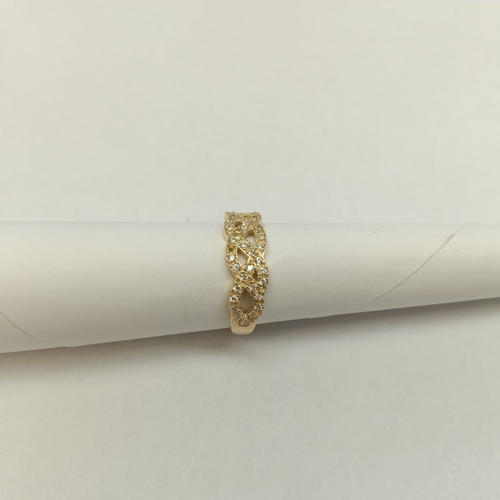 ANILLOS C CIRCONIAS 14K TALLA 8 2.5 GR (NUEVO)