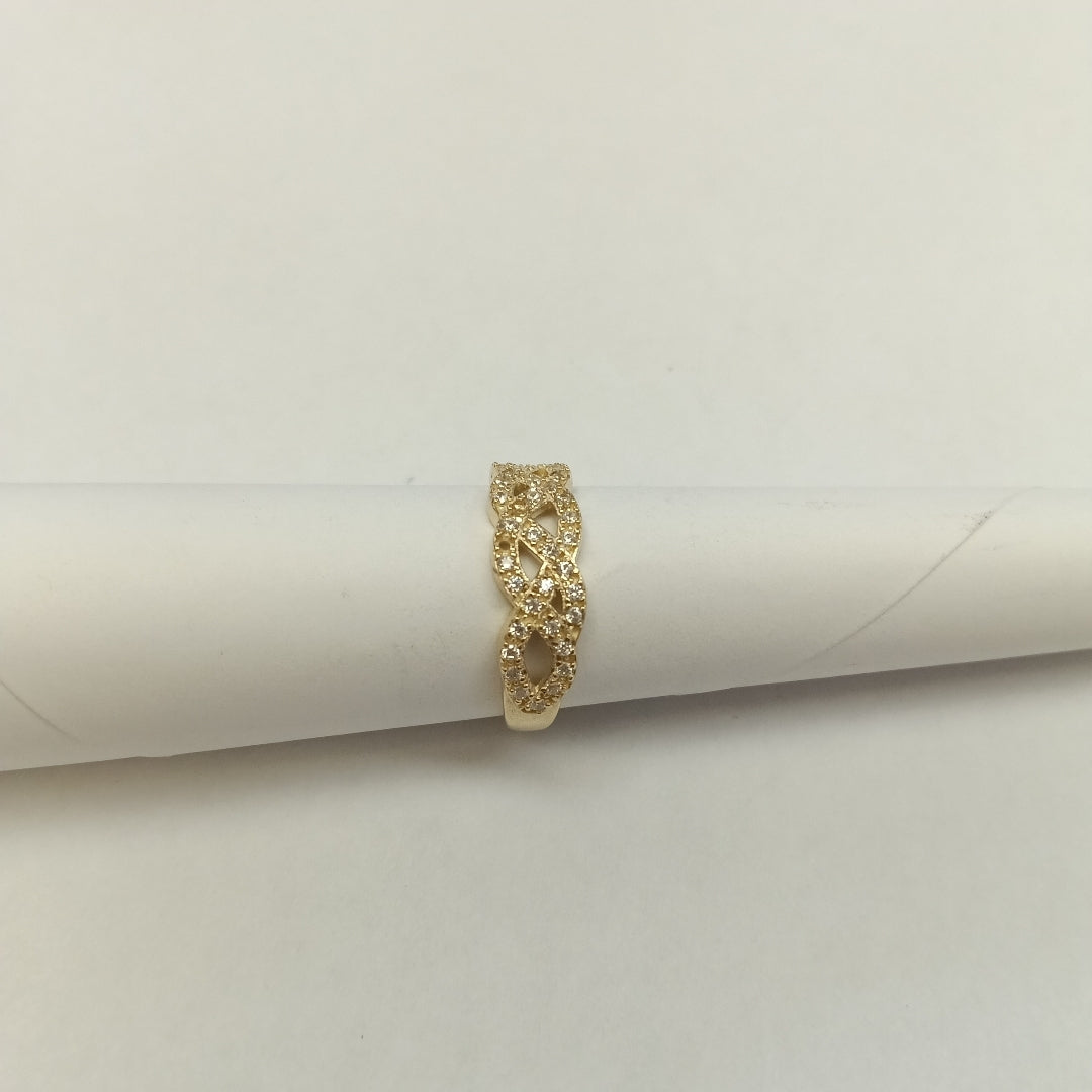 ANILLOS C CIRCONIAS 14K TALLA 8 2.5 GR (NUEVO)