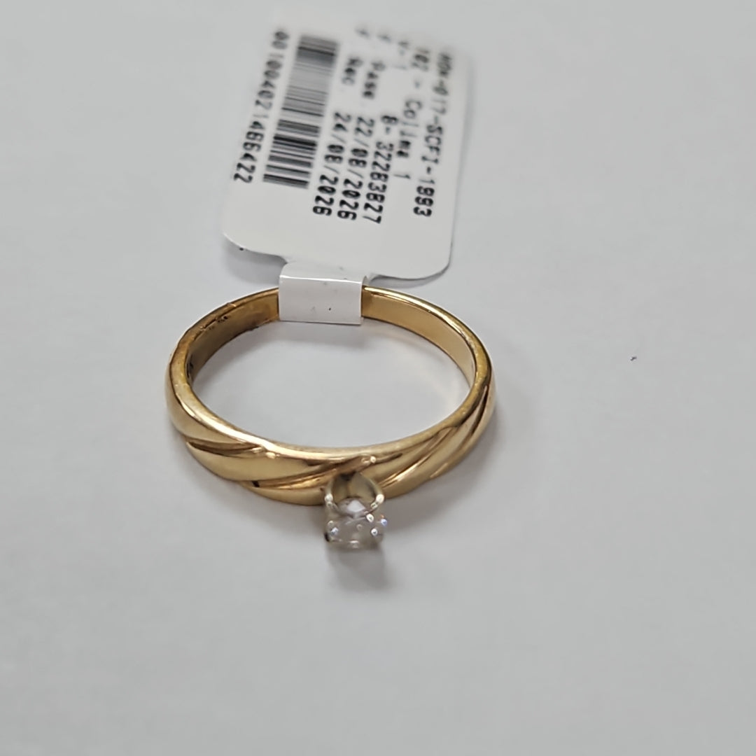 SOLITARIO ORO 14 K 2 GRMS (SEMINUEVO)