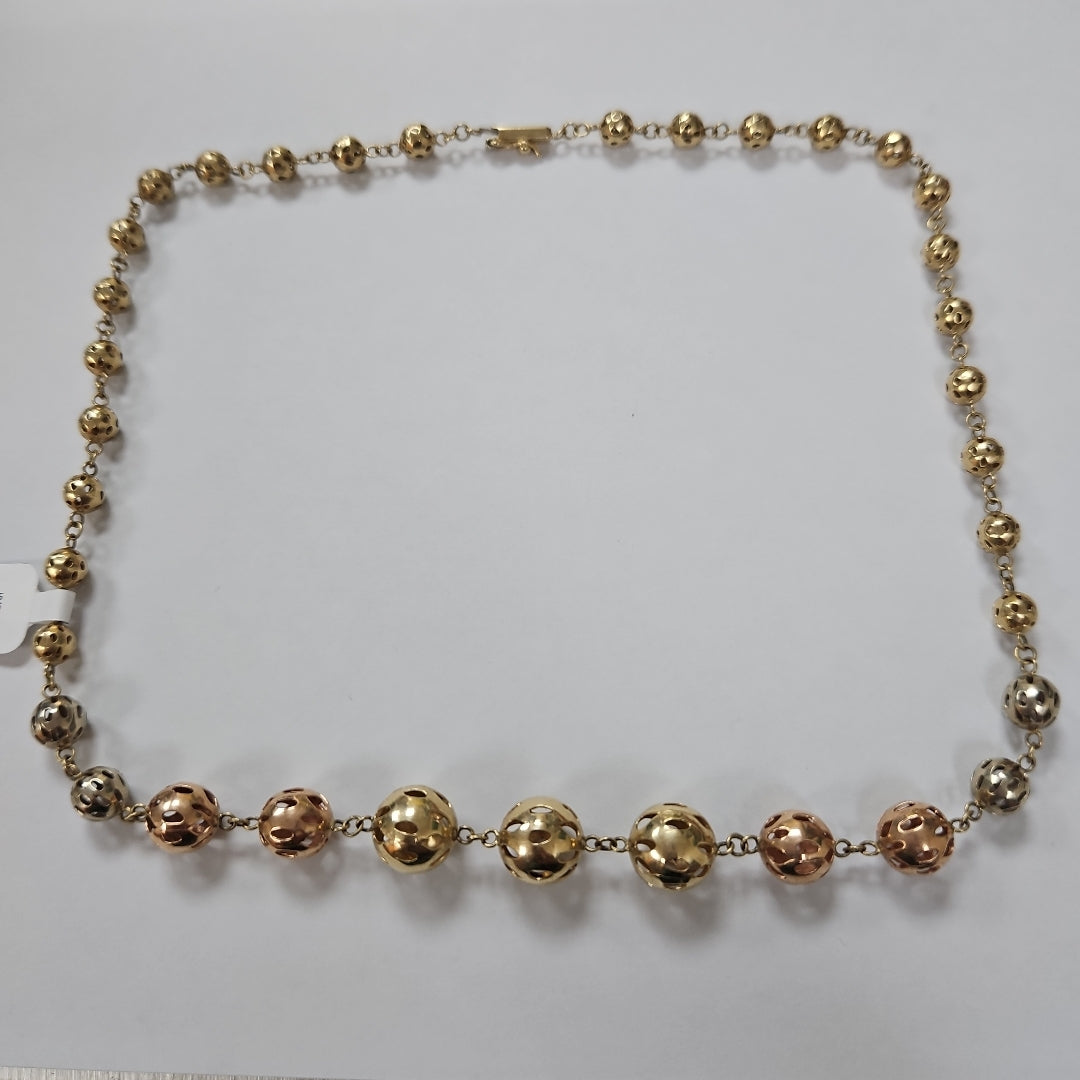 COLLAR ORO COMBINADO 14 K 24,80 GRMS (SEMINUEVO)
