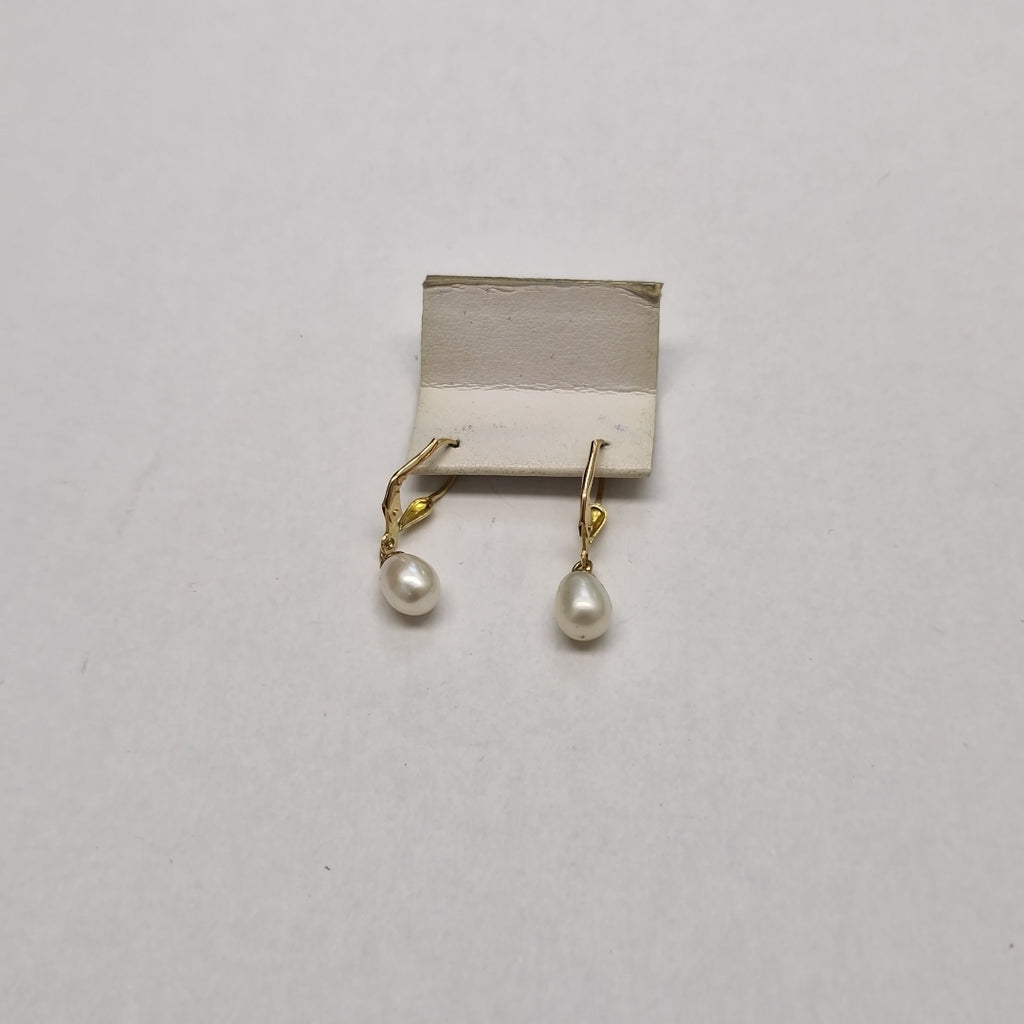 ARETES C PERLAS SINTETICAS 10K 2.2 GR (NUEVO)