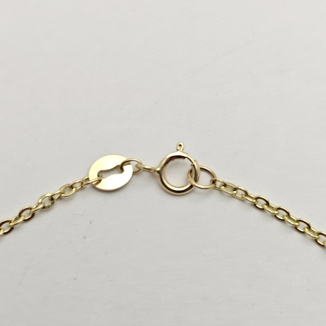 PULSERA TEJIDO ESPECIAL FIG NIÑO 14K 18 CM 1.4 GR (NUEVO)