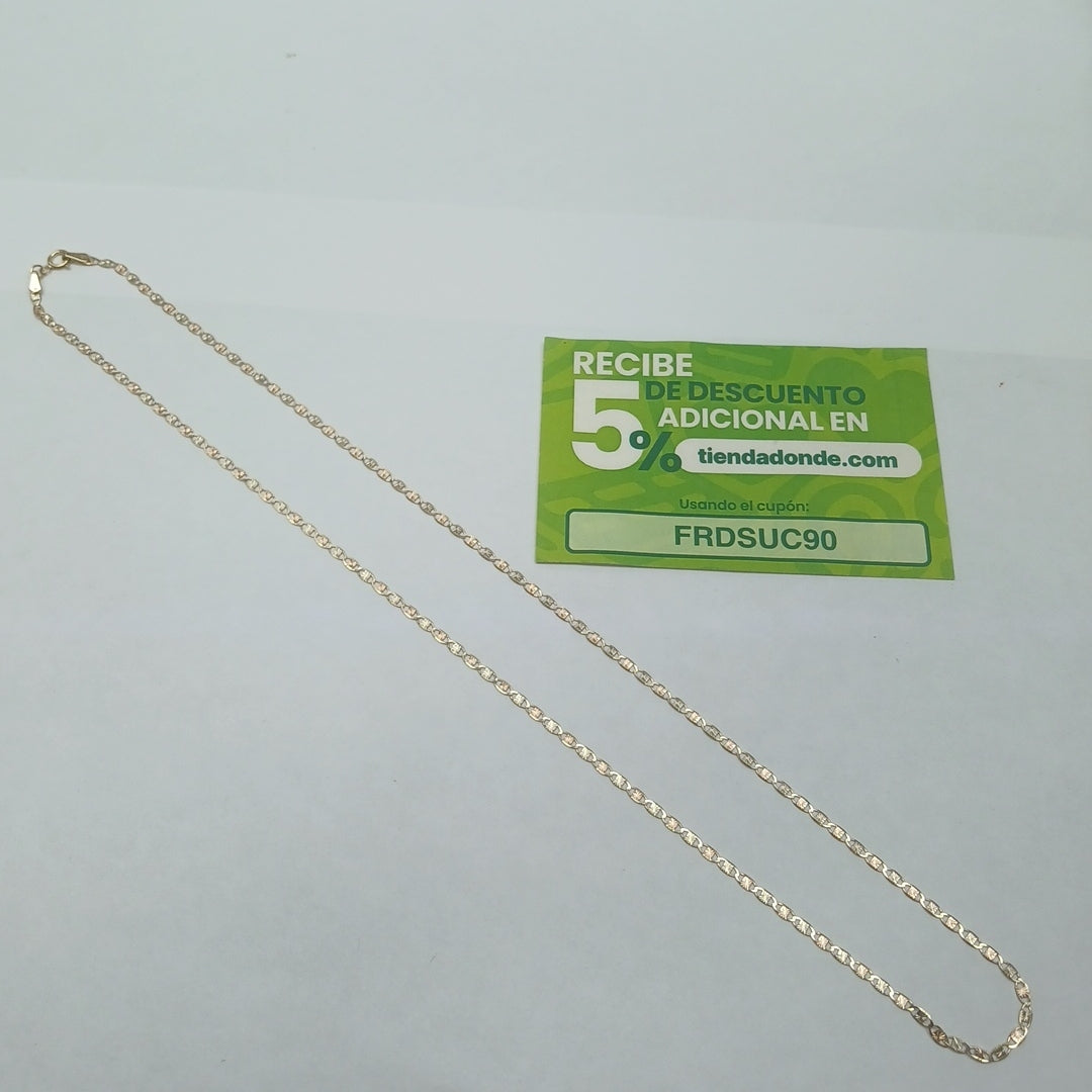 CADENAS TEJIDO GUCHI ORO 10K 55 CM 2.8 GR (NUEVO)