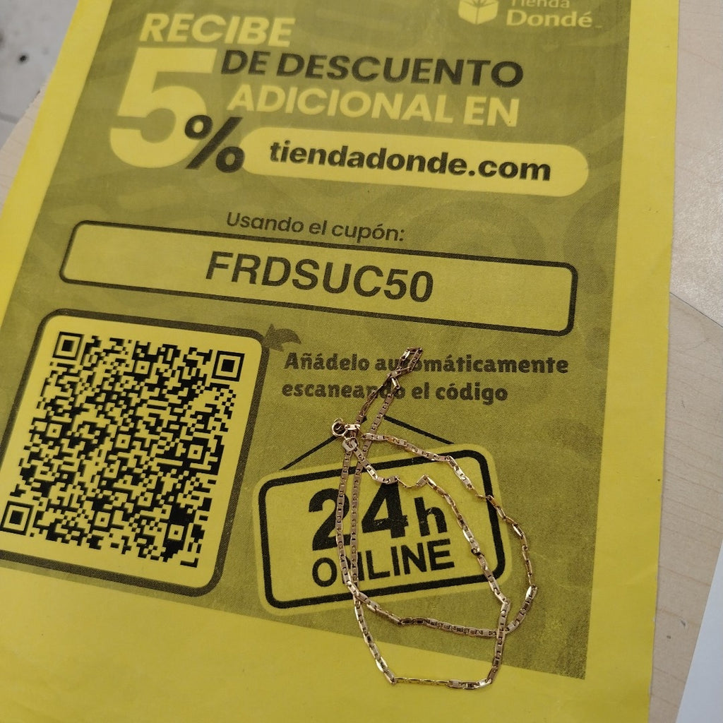 CADENA ORO 10 K 1.7 GRMS (SEMINUEVO)