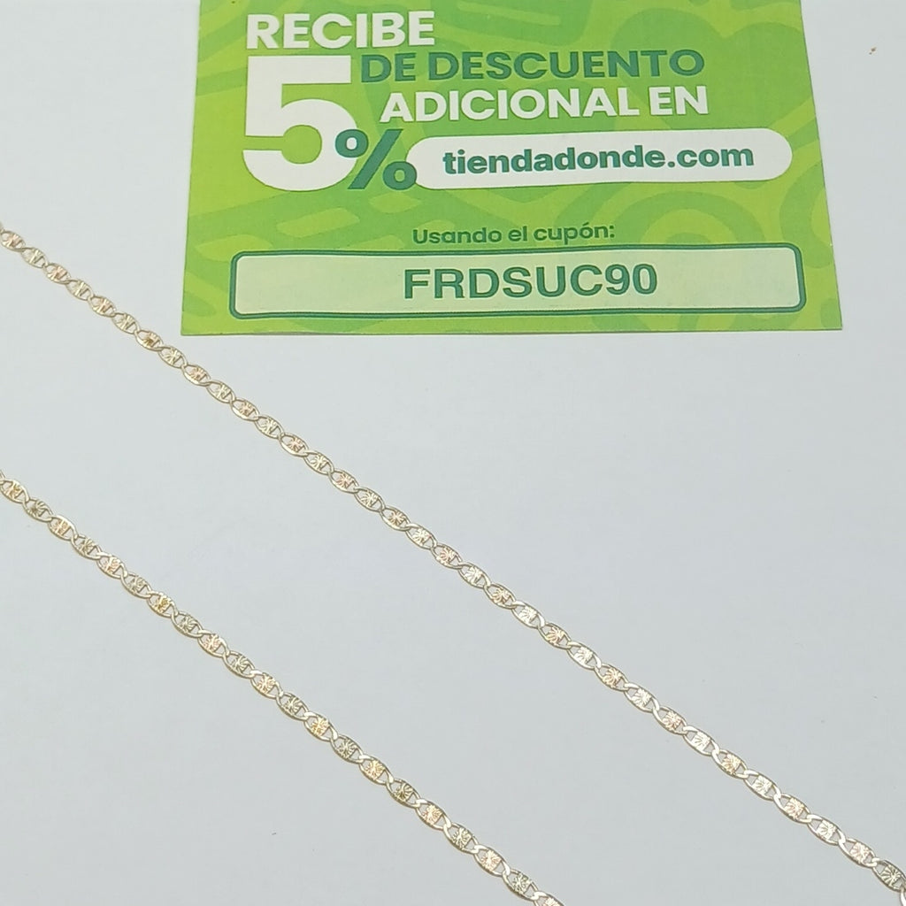CADENAS TEJIDO GUCHI ORO 10K 55 CM 2.9 GR (NUEVO)