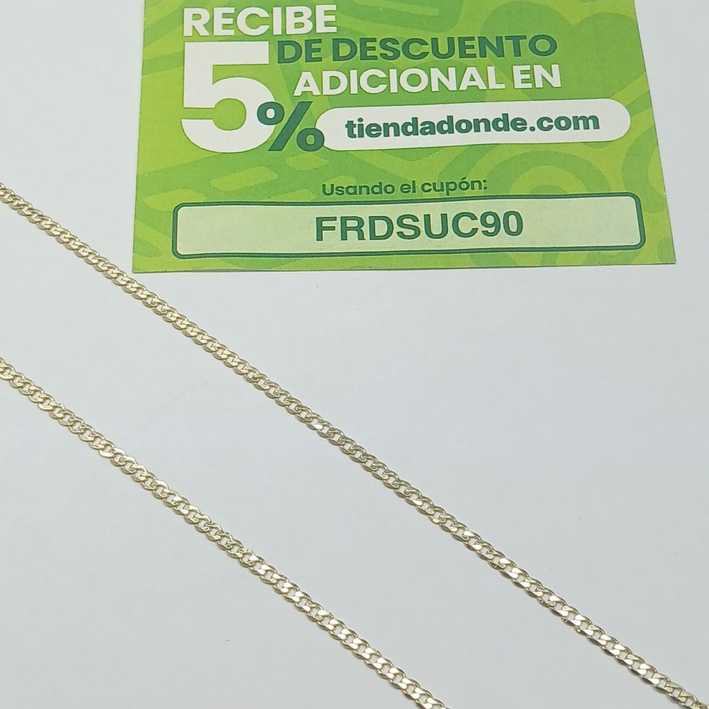 CADENA BARBADA 10K 50 CM 4.5 GR (NUEVO)