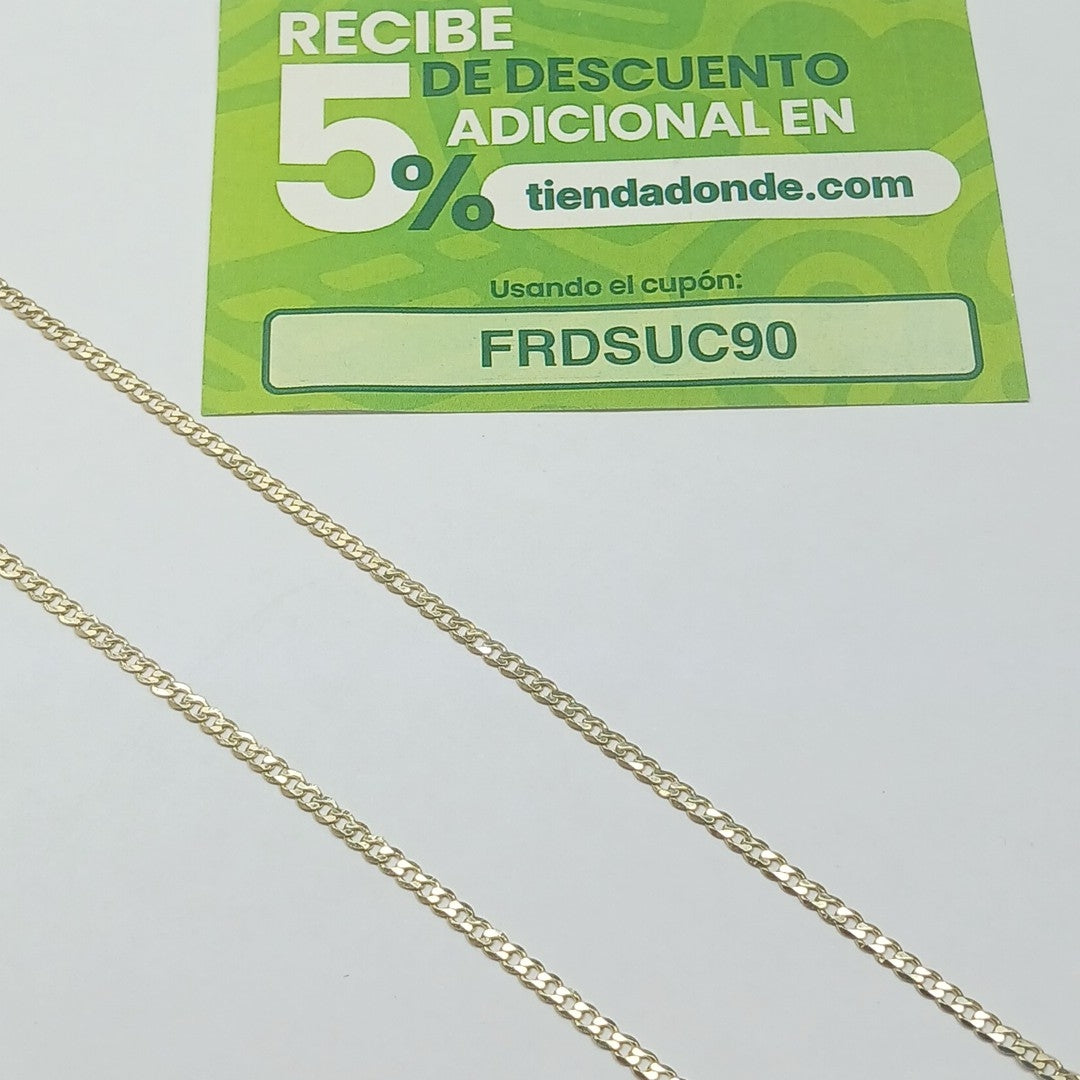 CADENA BARBADA 10K 50 CM 4.5 GR (NUEVO)