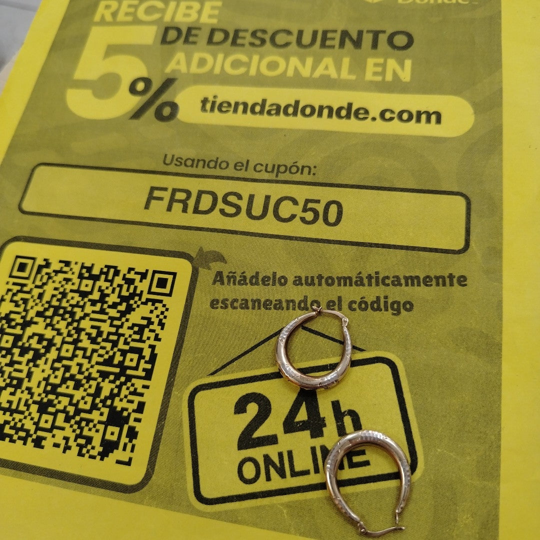ARRACADAS PAR ORO 10 K 2 GRMS (SEMINUEVO)