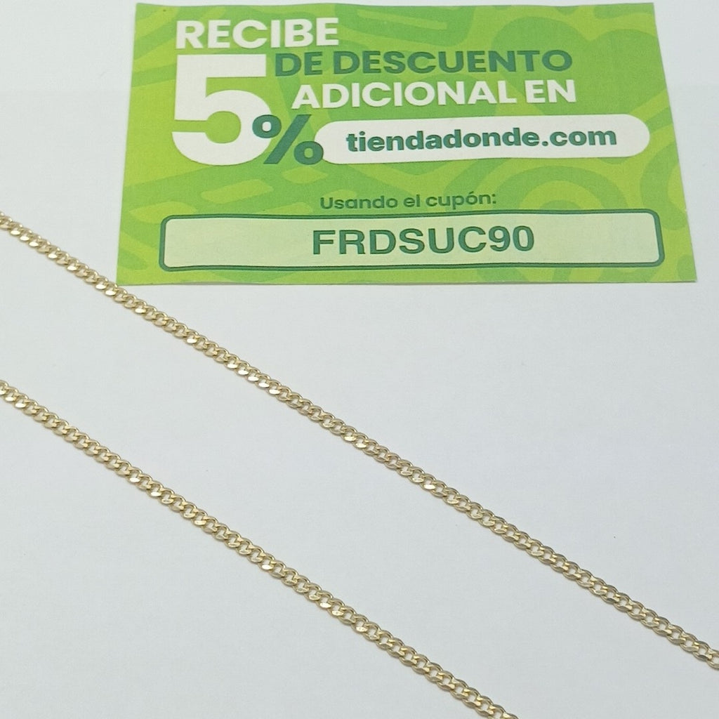 CADENA BARBADA 10K 55 CM 5.5 GR (NUEVO)