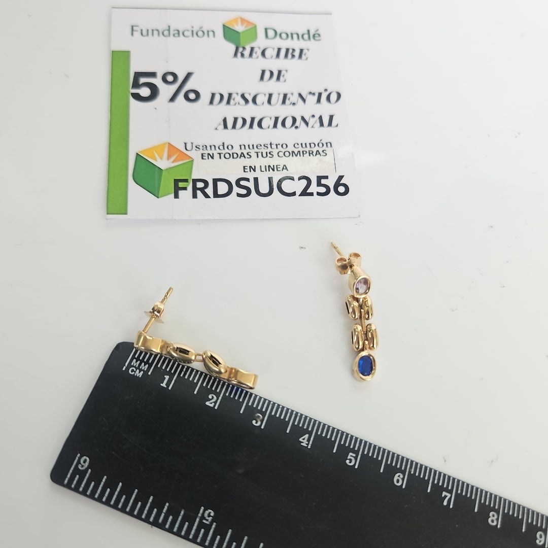 ARETES PAR ORO 14 K 3,50 GRMS (SEMINUEVO)