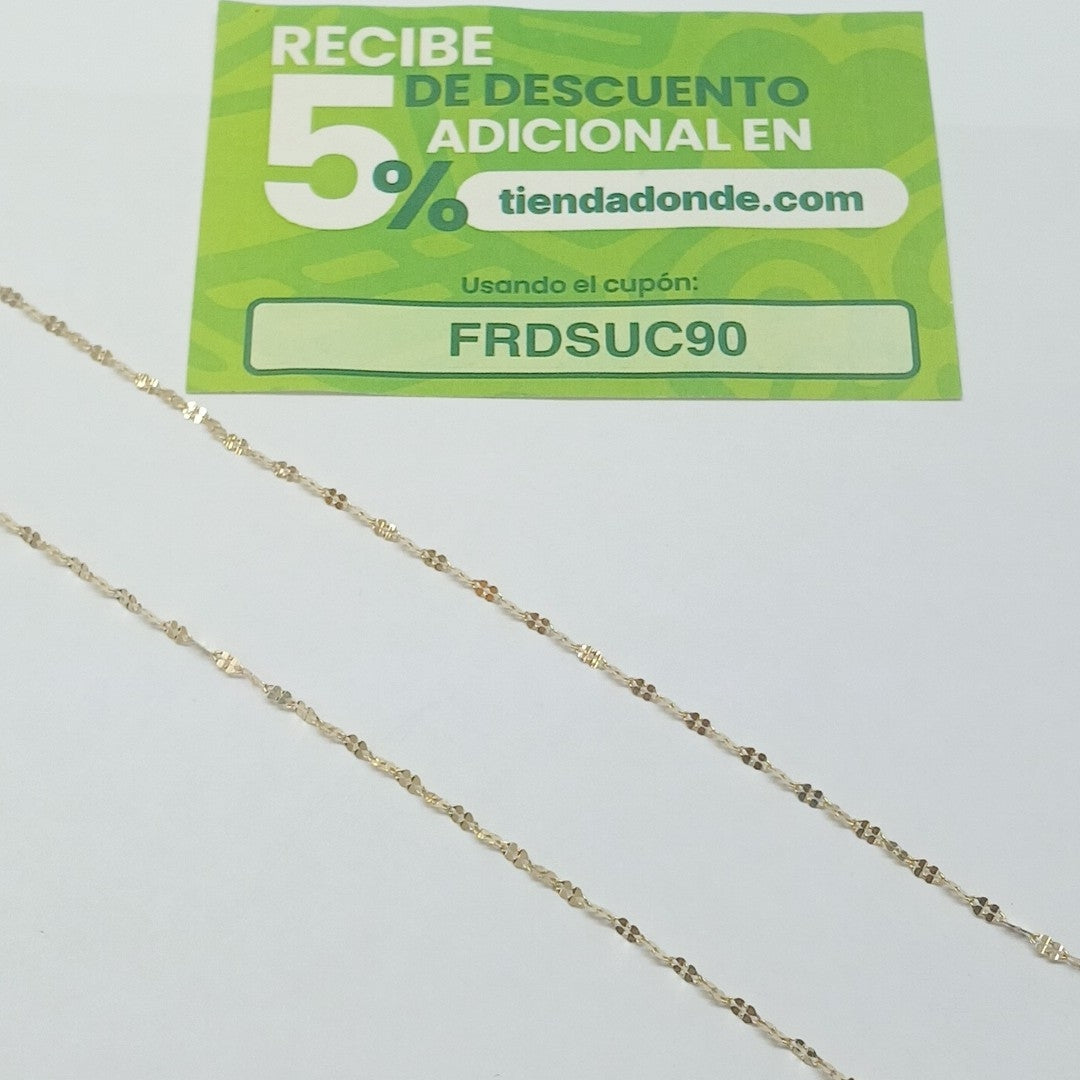 CADENA ESPECIAL 10K 55 CM 1.1 GR (NUEVO)