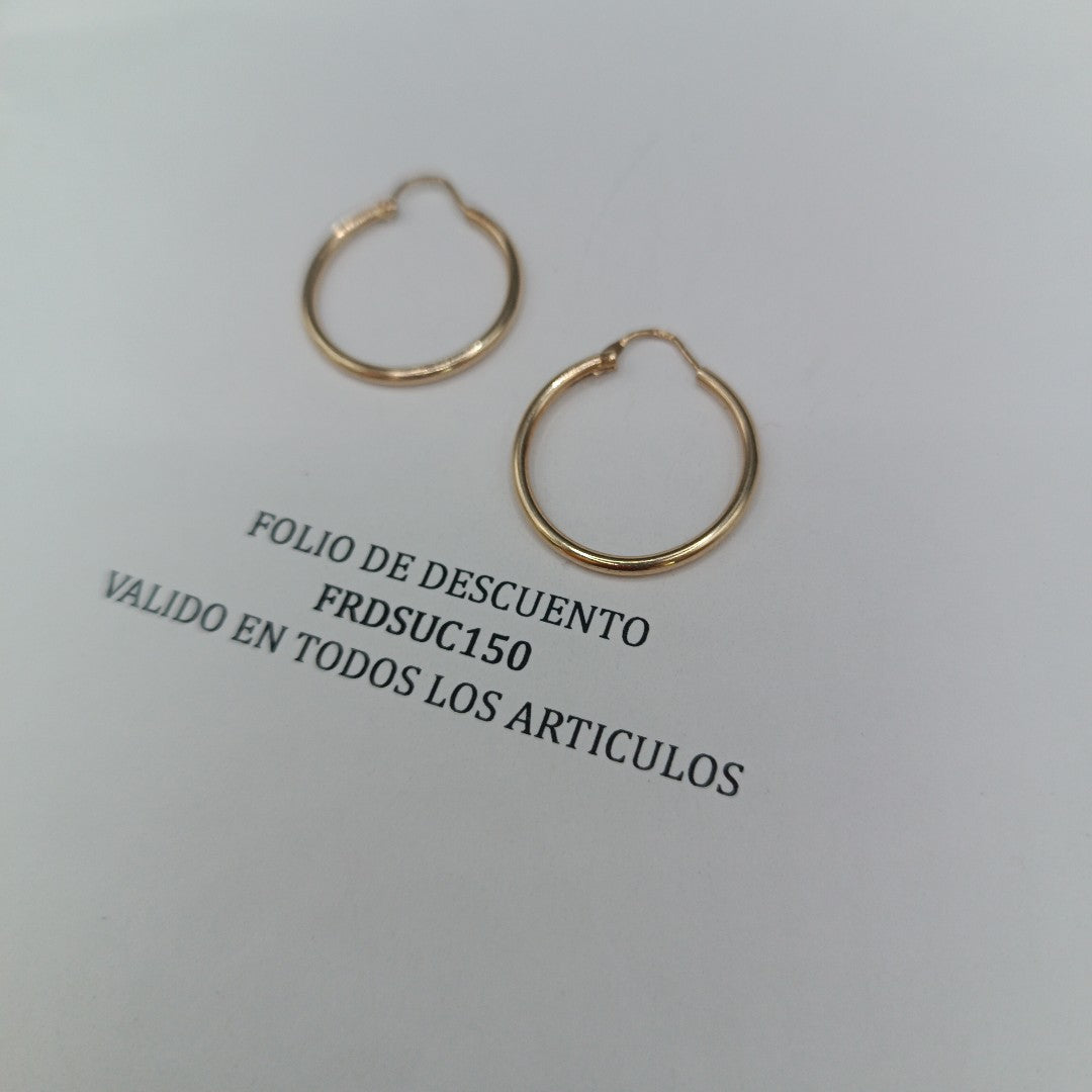 ARRACADAS PAR ORO 10 K 1.9 GRMS (SEMINUEVO)