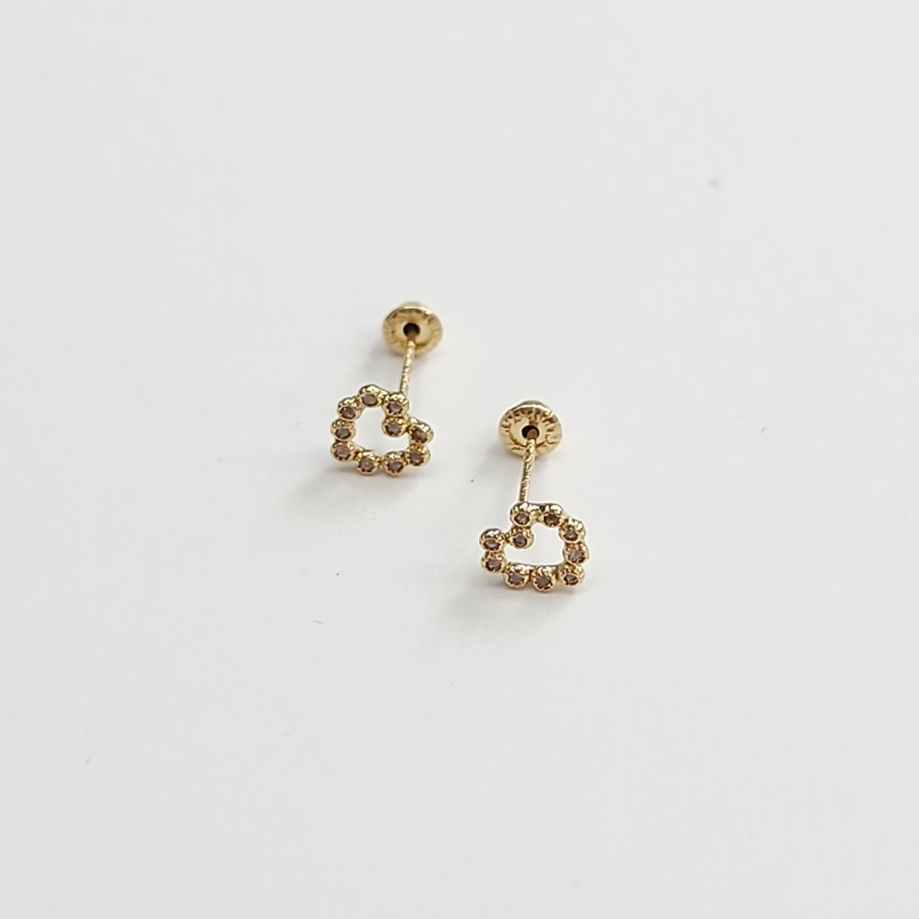 BROQUELES BROQUEL FIG CORAZON 14K 0.23 GR (NUEVO)