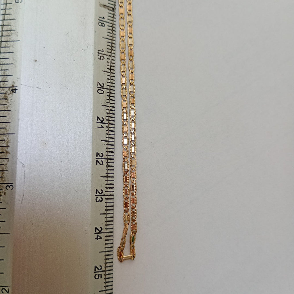 CADENA ORO COMBINADO 10 K 2,30 GRMS (SEMINUEVO)