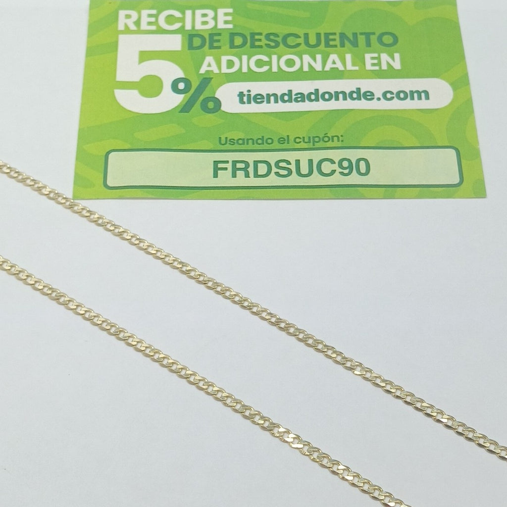 CADENA BARBADA 10K 50 CM 4.5 GR (NUEVO)