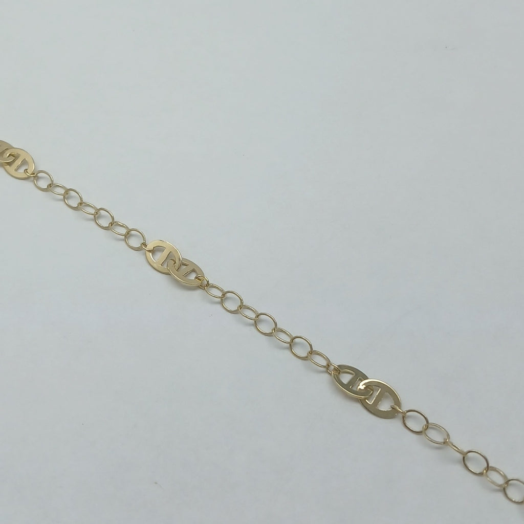 PULSERA ESPECIAL 14K 18 CM 1.5 GR (NUEVO)