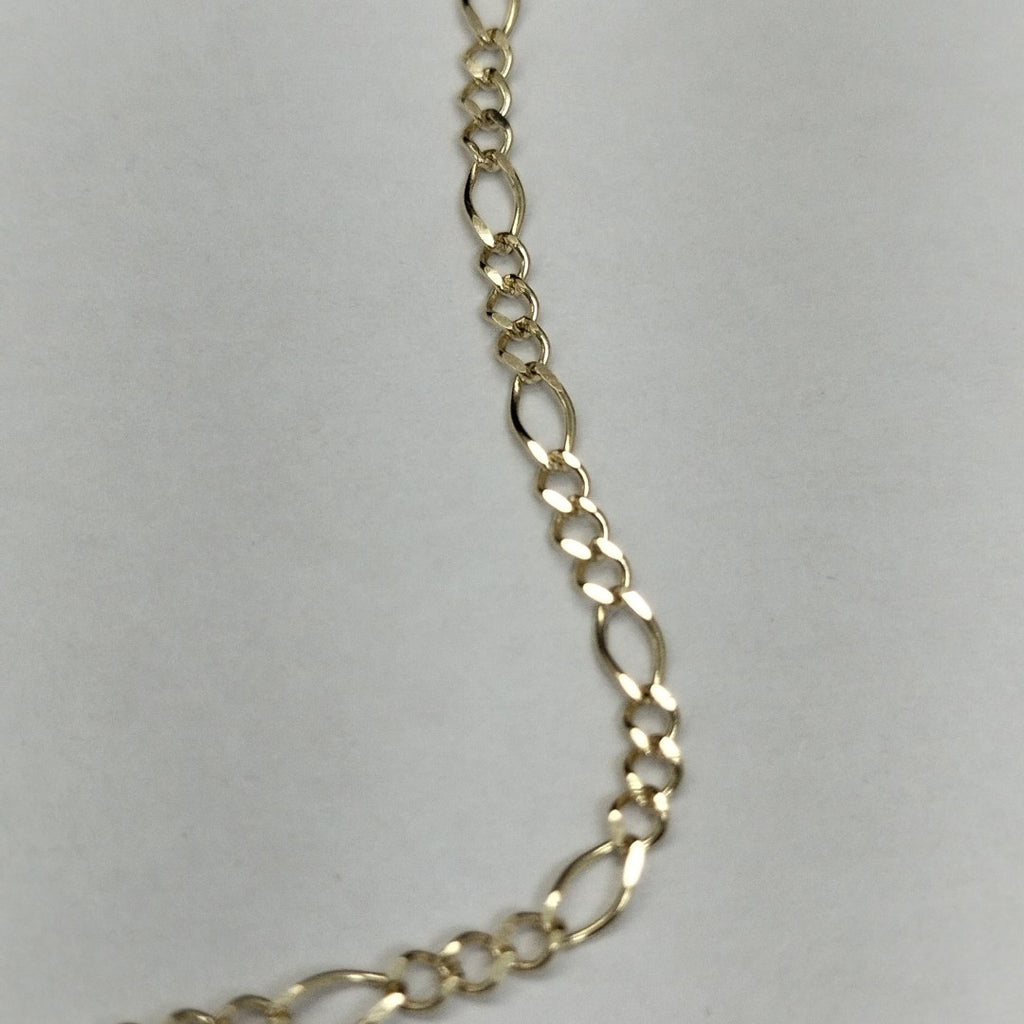 CADENA GARGANTILLA 3X1 CON ESFERAS COMBINADAS 14K 45 CM 3.1 GR (NUEVO)