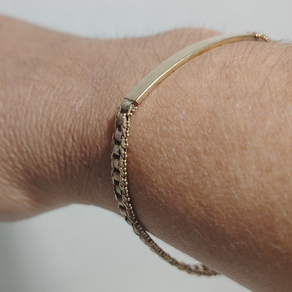 ESCLAVA ORO COMBINADO 14 K 5,20 GRMS (SEMINUEVO)