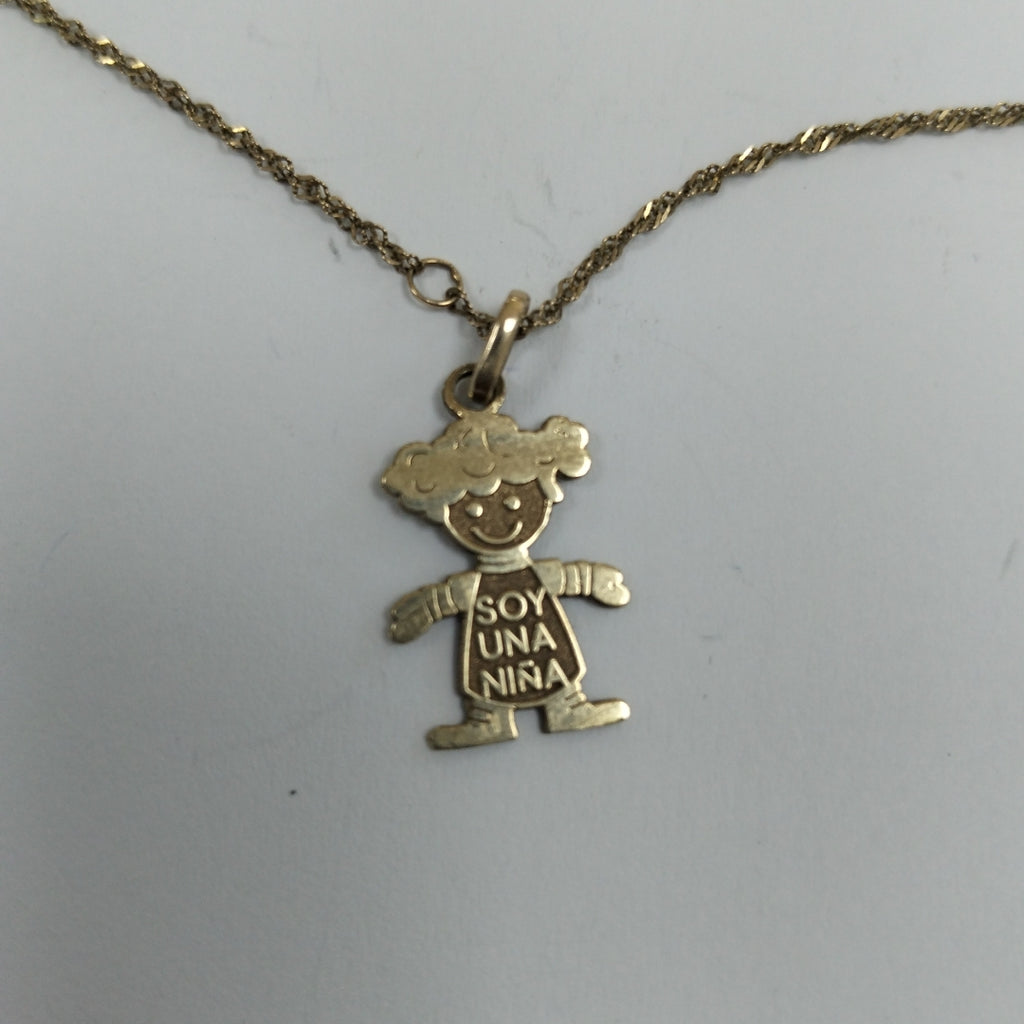 CADENA, DIJE ORO 10 K 1.7 GRMS (SEMINUEVO)