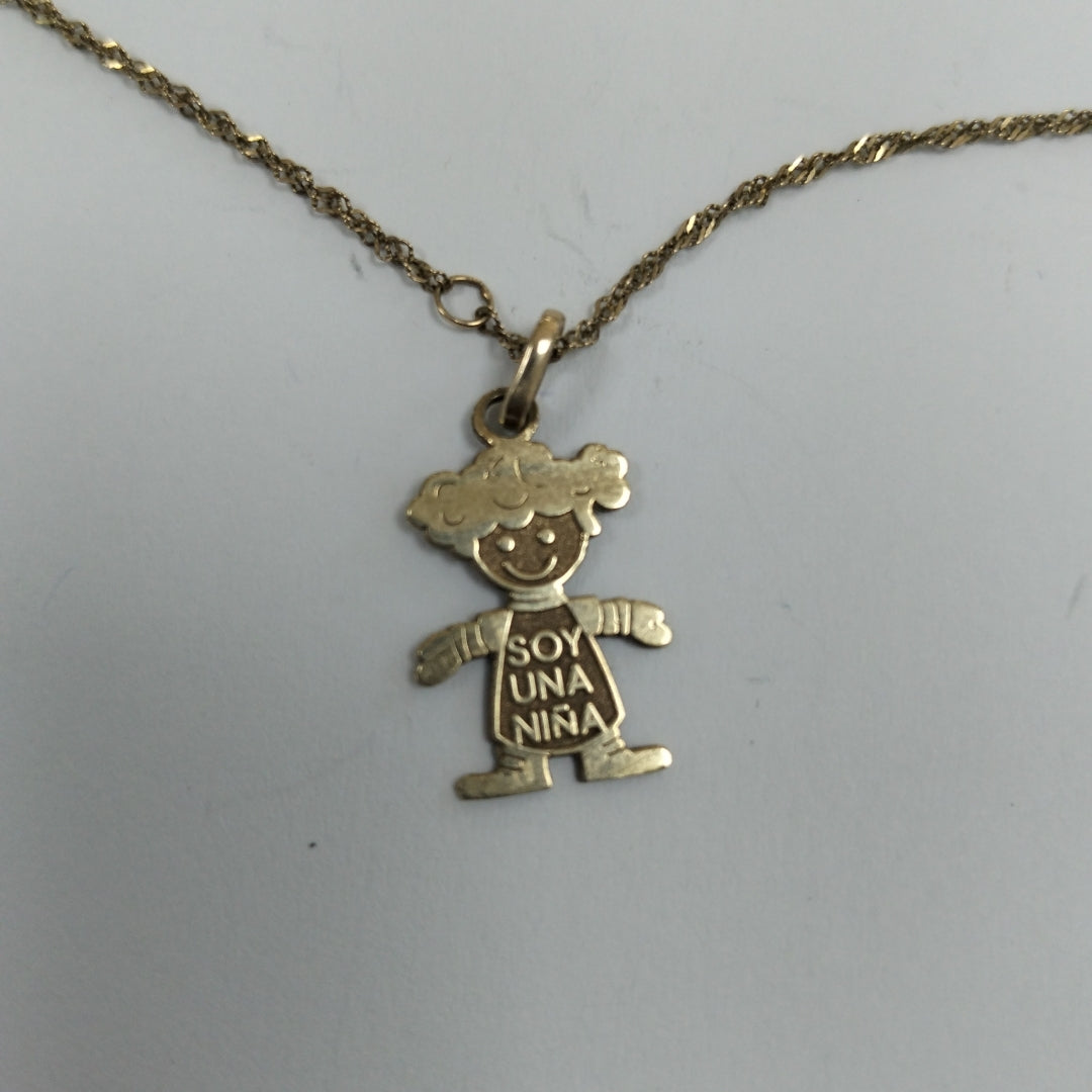 CADENA, DIJE ORO 10 K 1.7 GRMS (SEMINUEVO)
