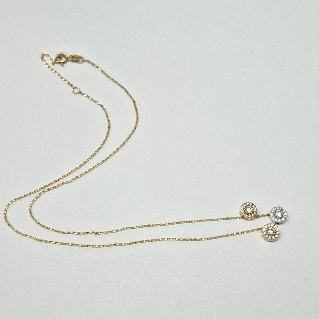 GARGANTILLA ORO COMBINADO 14 K 3 GRMS (SEMINUEVO)
