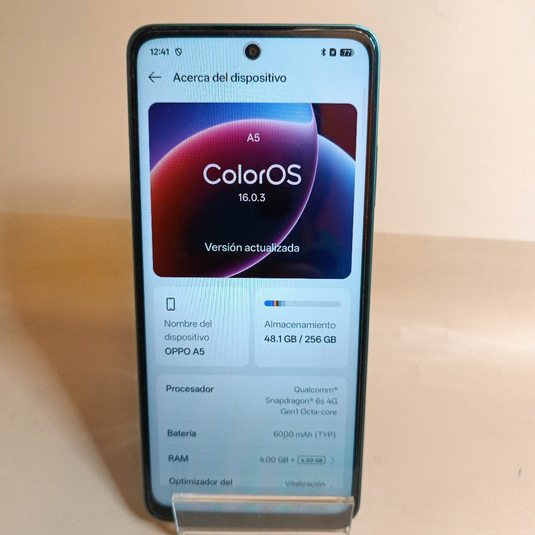 CELULAR OPPO A5 CPH2727 (2025) 256 GB 4 GB RAM (SEMINUEVO)