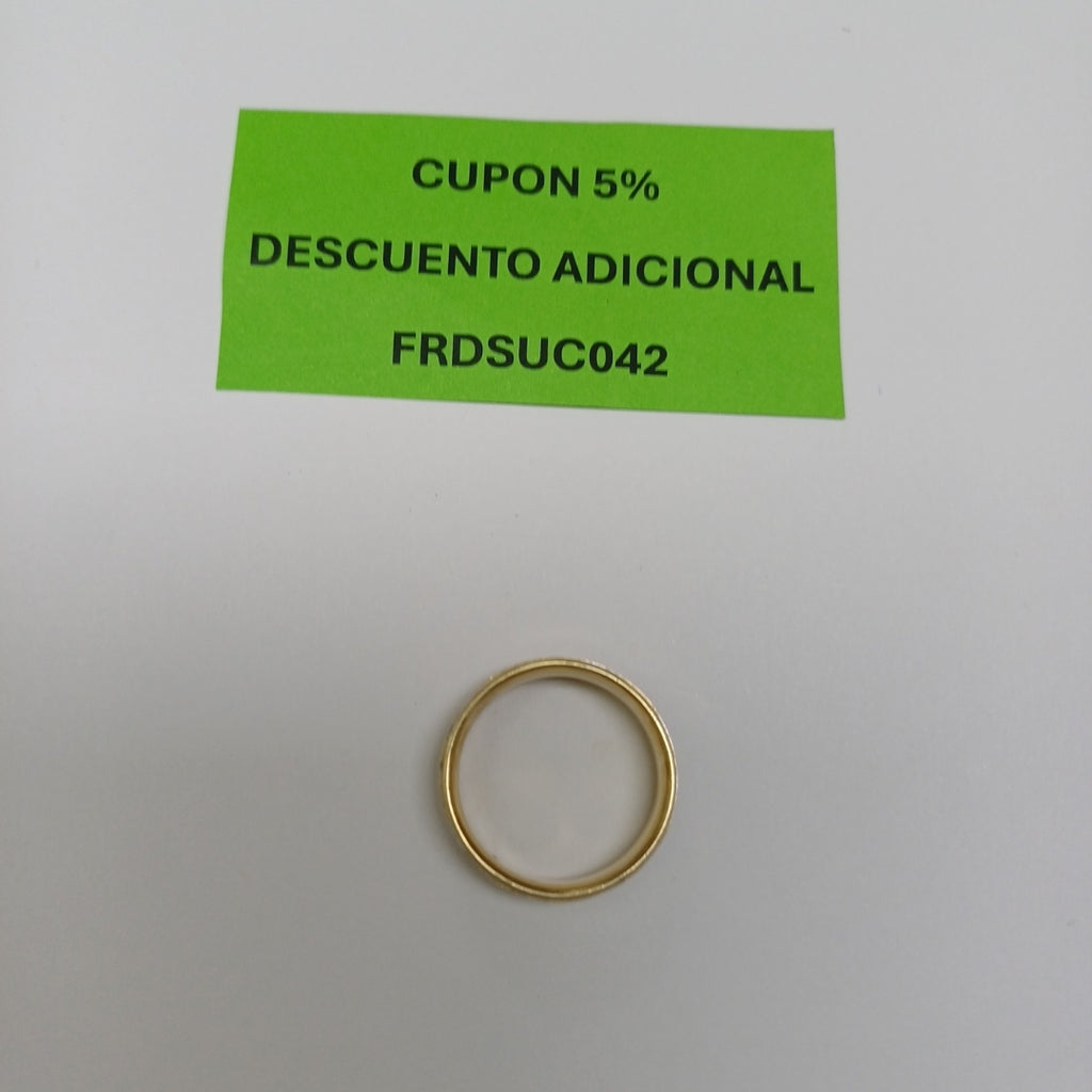 ARGOLLA ORO 14 K 3.8 GRMS (SEMINUEVO)