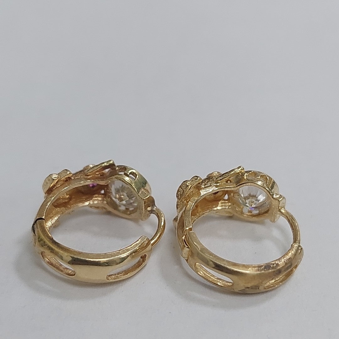 ARRACADAS PAR ORO 14 K 3.1 GRMS (SEMINUEVO)