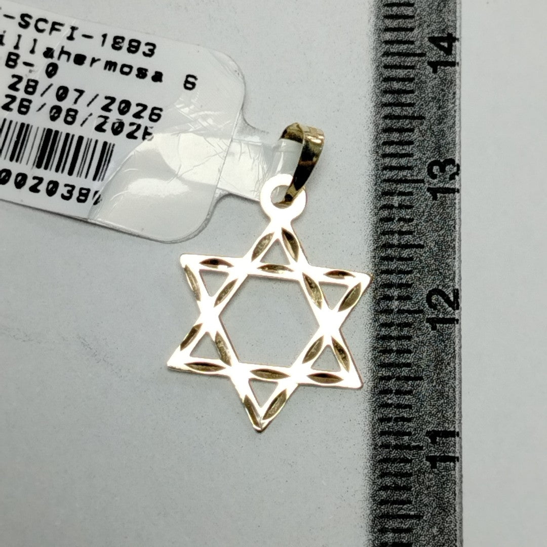 DIJE TEJIDO ESTRELLA DE DAVID 14K 0.5 GR (NUEVO)