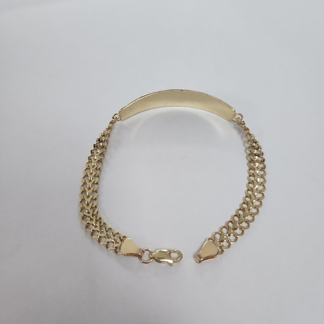 PULSERA ESCLAVA CHINO 14K 21 CM 9.8 GR (NUEVO)
