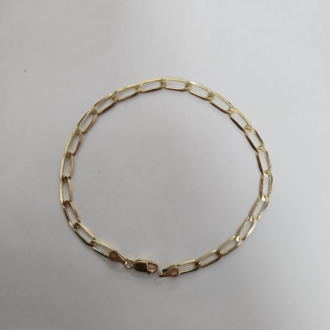 PULSERA ESLABON 14K 21 CM 4.3 GR (NUEVO)