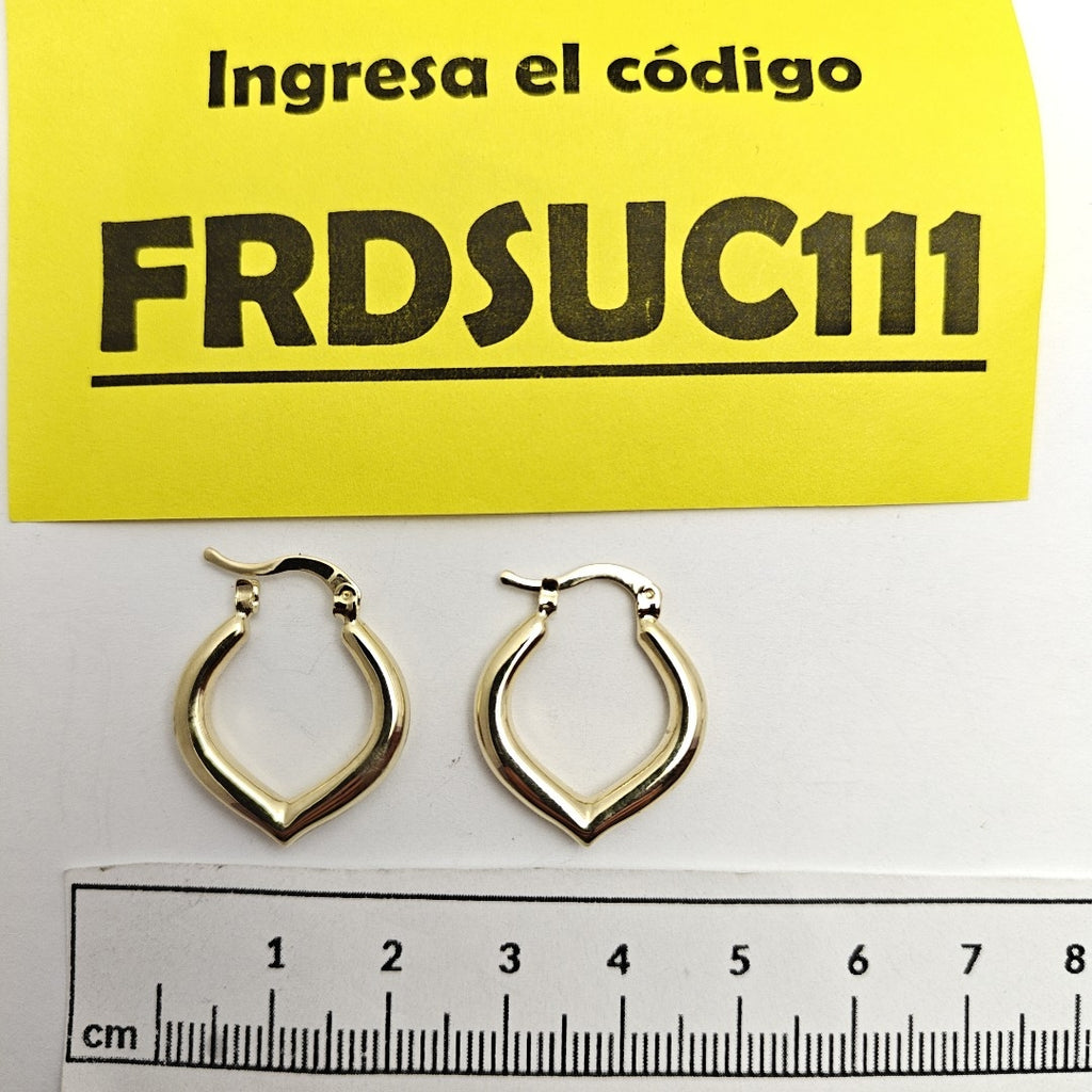 ARETES ARRACADAS 14K 2.1 GR (NUEVO)