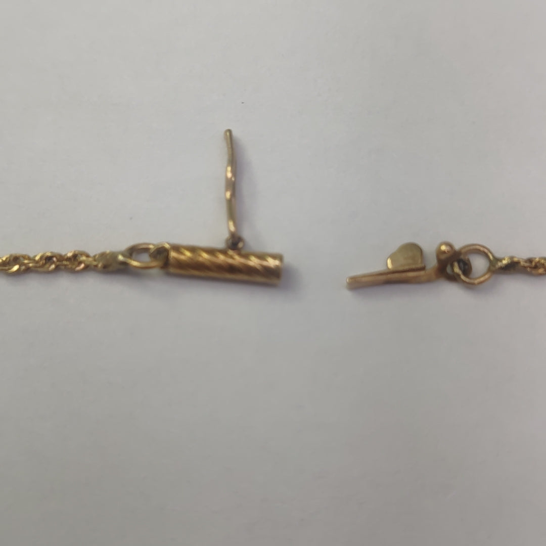 CADENA ORO 14 K 3.5 GRMS (SEMINUEVO)